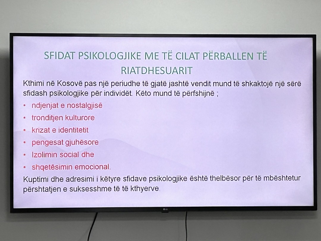 „Psihološki izazovi sa kojima se suočavaju repatrirana lica“- 10. događaj u Centrima za Angažovanje Zajednice